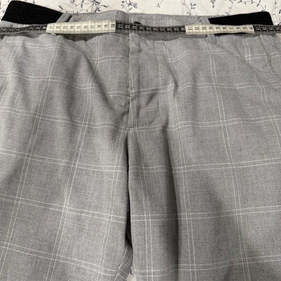 ZARA men's  Gray Plaid Slim Fit Dress Pants Size M Business - Picture 4 of 6